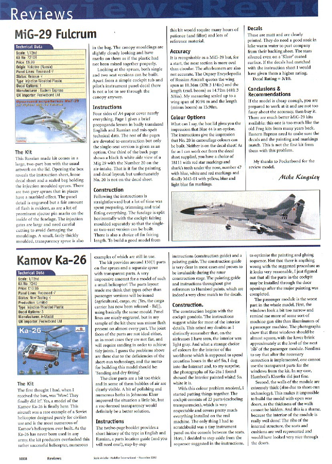 Scale Aviation Modeller International 2002-11